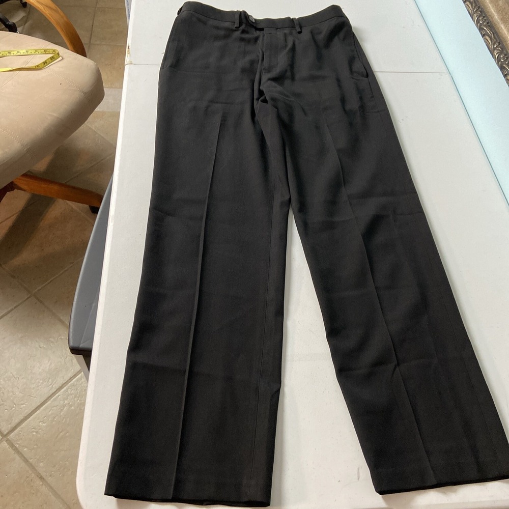 Haggar Pants Eclo Stria 32x32 Black Men's
